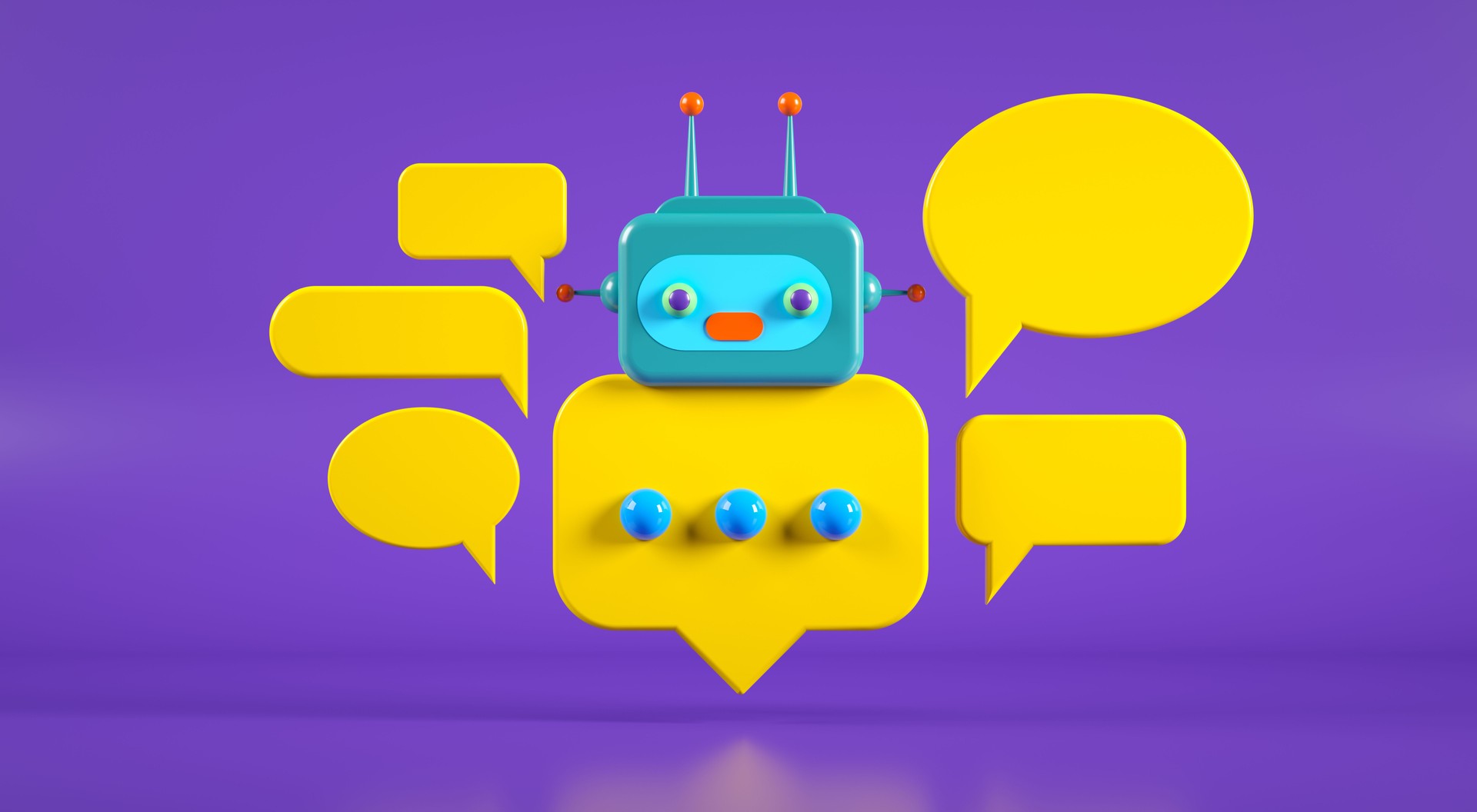 3D Robot Communication with Speech Bubbles